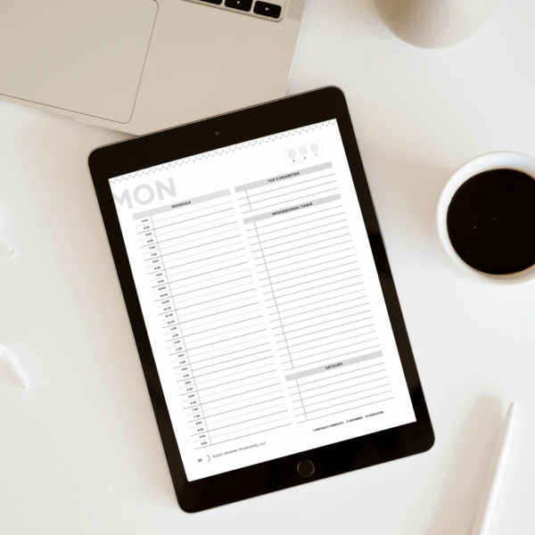 Wholistic Productivity Planner - Quarterly (PDF)